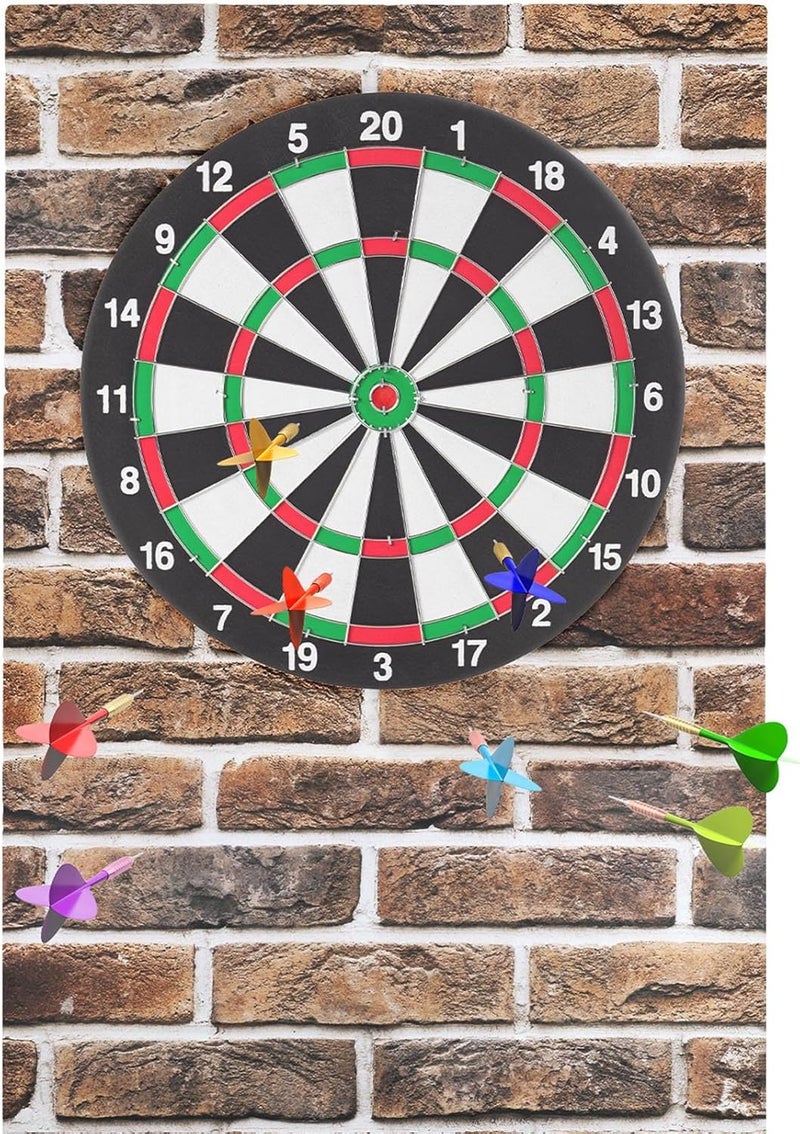ANZOME Brick Pattern Dart Board Wall Protectors, 36" H x 24" W x 0.5" Thick - Fits 18" Dartboards, Decorative Corkboard Alternative - Image 1